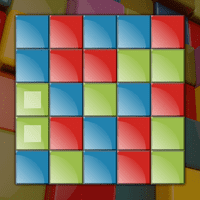 Разложи разноцветные кубики